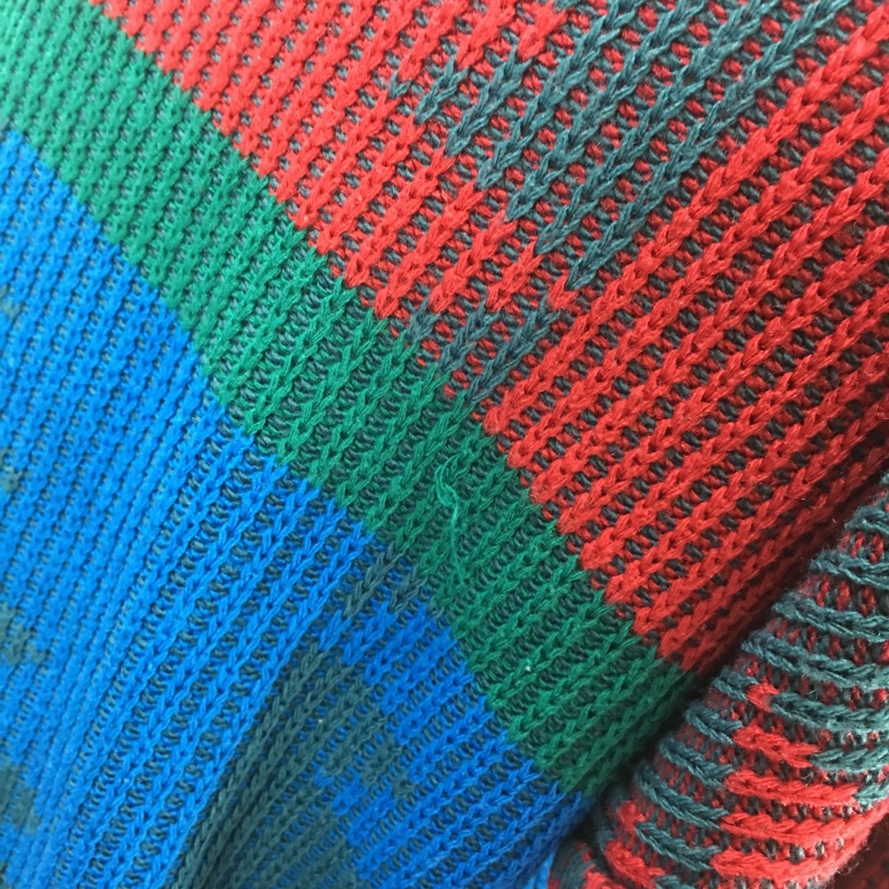 Vintage Men’s Southwestern Knit Pullover Sweater L - Picture 4 of 8